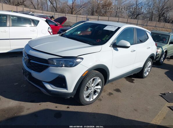 KL4MMCSL6NB108420 2022 BUICK ENCORE White წინა მარცხენა ხედი სამი მეოთხედიდან
