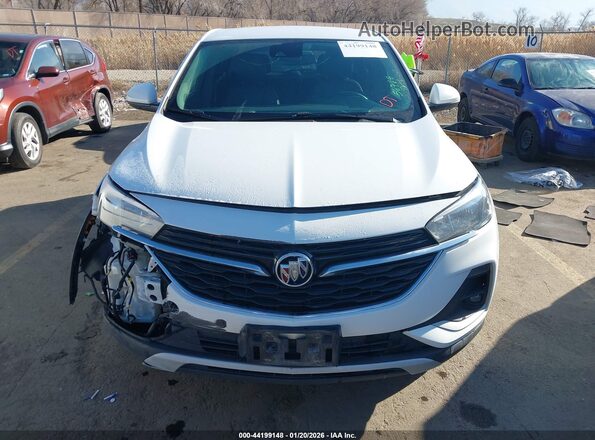 KL4MMCSL6NB108420 2022 BUICK ENCORE White ხელსაწყოთა პანელის ხედი