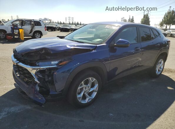 KL77LFE27RC148805 2024 CHEVROLET TRAX Синий Передняя левая четверть