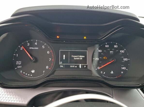 KL77LFEP1SC064500 2025 CHEVROLET TRAX White Вид щитка приладів