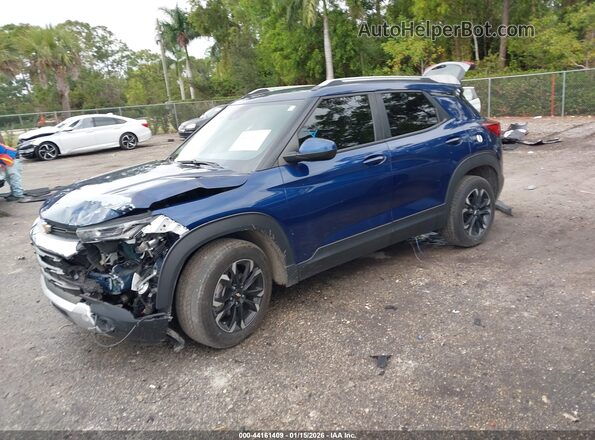KL79MPSL6NB059302 2022 CHEVROLET TRAILBLAZER Navy Передняя левая четверть