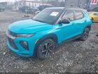2022 Chevrolet Trailblazer Fwd Rs Light Blue vin: KL79MTSL3NB021163