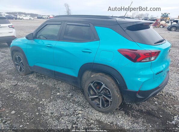 KL79MTSL3NB021163 2022 CHEVROLET TRAILBLAZER Light Blue Задняя левая четверть