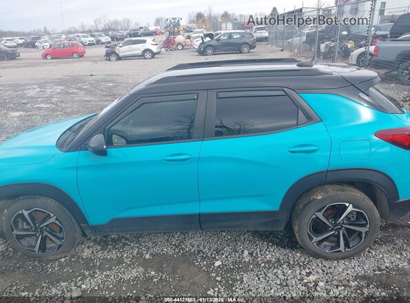 KL79MTSL3NB021163 2022 CHEVROLET TRAILBLAZER Light Blue Панорамный вид салона 360°