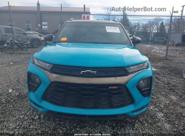 KL79MTSL3NB021163 2022 CHEVROLET TRAILBLAZER Light Blue Вид щитка приборов