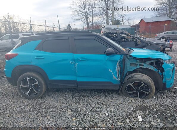 KL79MTSL3NB021163 2022 CHEVROLET TRAILBLAZER Light Blue Вид задней части салона