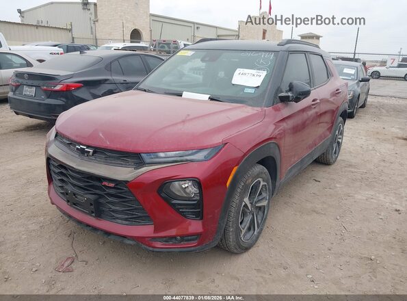 KL79MTSL9MB016984 2021 CHEVROLET TRAILBLAZER Red Przód lewy