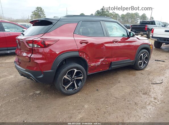 KL79MTSLXNB046190 2022 CHEVROLET TRAILBLAZER Красный Задняя правая четверть