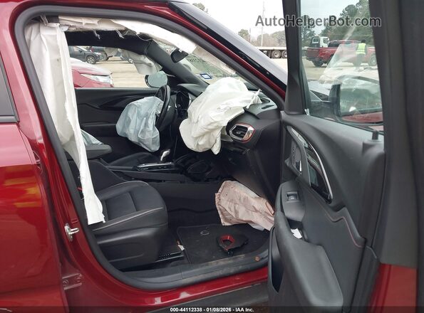 KL79MTSLXNB046190 2022 CHEVROLET TRAILBLAZER Красный Вид салона спереди