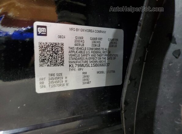 KL79MUSL1SB066037 2025 CHEVROLET TRAILBLAZER Черный Панорамный вид салона 360°
