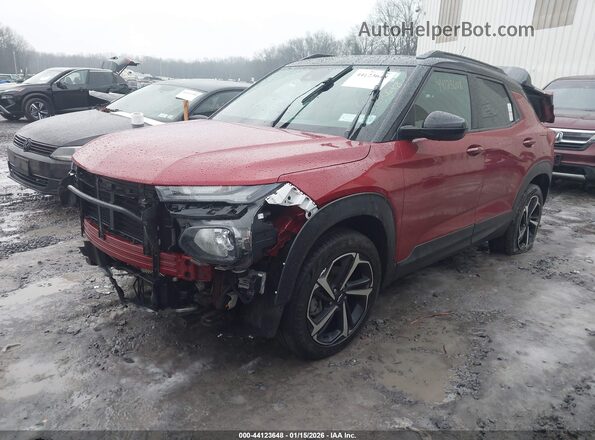 KL79MUSL5MB060163 2021 CHEVROLET TRAILBLAZER Red Przód lewy