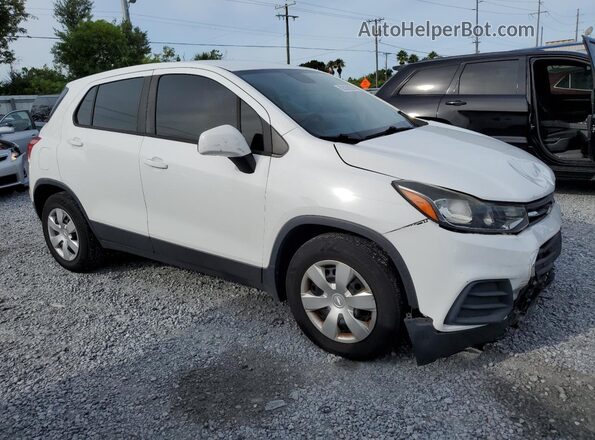 KL7CJKSB2HB101381 2017 CHEVROLET TRAX Белый Передняя правая четверть