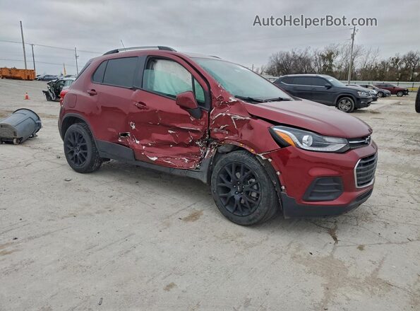 KL7CJLSB6MB335572 2021 CHEVROLET TRAX Burgundy წინა მარჯვენა