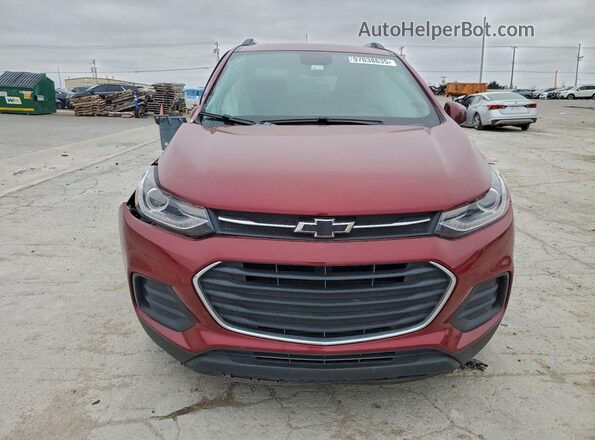 KL7CJLSB6MB335572 2021 CHEVROLET TRAX Burgundy წინა ხედი