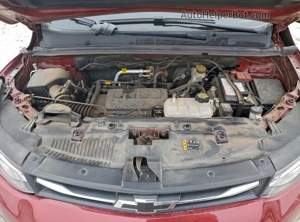 KL7CJLSB6MB335572 2021 CHEVROLET TRAX Burgundy ძრავის განყოფილების ხედი