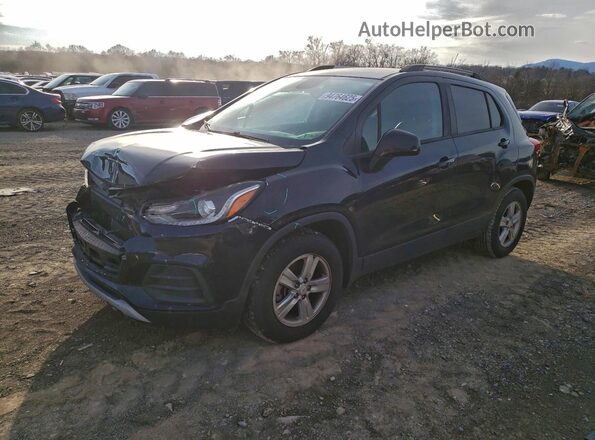 KL7CJLSB8MB348811 2021 CHEVROLET TRAX Черный Передняя левая четверть