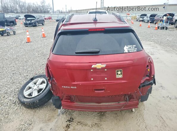KL7CJPSM3NB558369 2022 CHEVROLET TRAX Красный Вид сзади