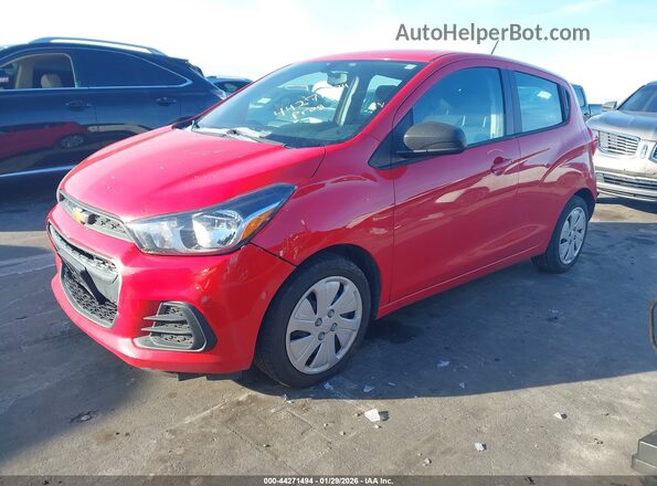 KL8CB6SA8HC830308 2017 CHEVROLET SPARK Красный Передняя левая четверть