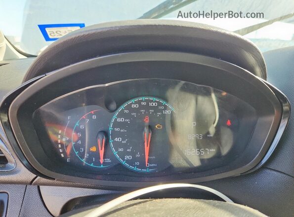 KL8CB6SAXJC428196 2018 CHEVROLET SPARK White Widok zestawu wskaźników