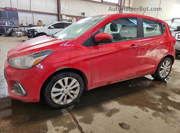 KL8CD6SA4JC483074 2018 CHEVROLET SPARK Красный Передняя левая четверть