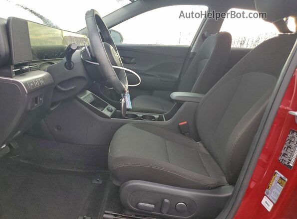KM8HC3AB2RU092189 2024 HYUNDAI KONA Maroon Widok wnętrza z przodu