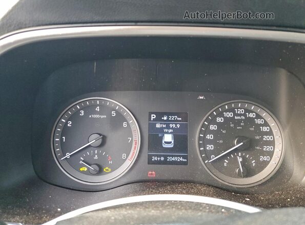 KM8J33A45KU986258 2019 HYUNDAI TUCSON Черный Вид щитка приборов