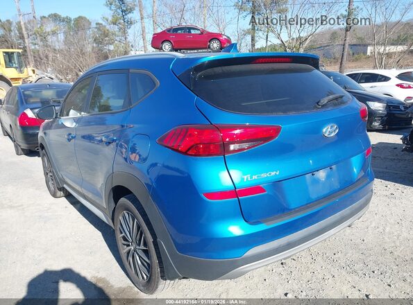 KM8J33AL4MU306487 2021 HYUNDAI TUCSON Blue Rear left