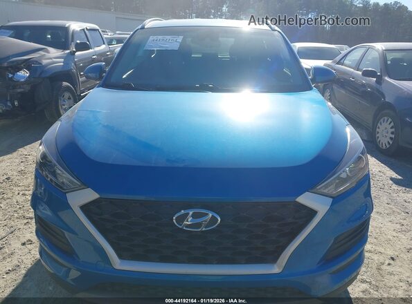 KM8J33AL4MU306487 2021 HYUNDAI TUCSON Blue Instrument cluster view