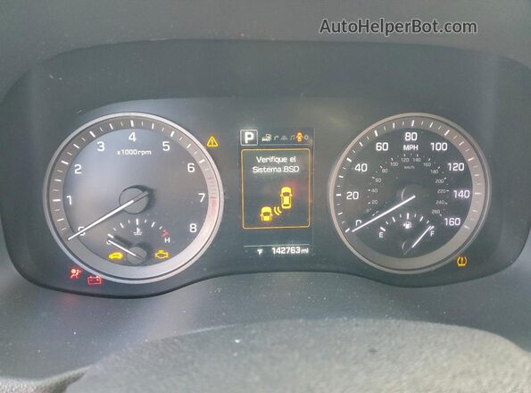 KM8J3CA28GU130880 2016 HYUNDAI TUCSON Черный Вид щитка приборов
