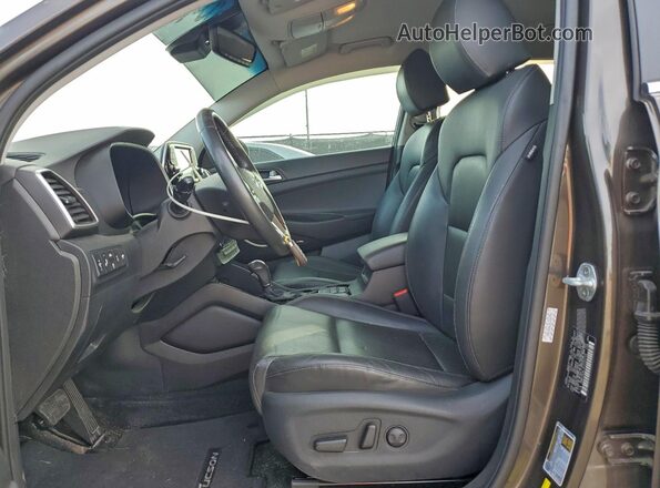 KM8J3CAL3LU152773 2020 HYUNDAI TUCSON Коричневый Вид салона спереди
