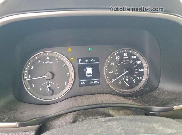 KM8J3CAL3LU152773 2020 HYUNDAI TUCSON Коричневый Вид щитка приборов