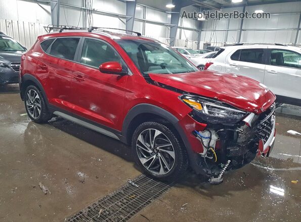 KM8J3CAL5MU330099 2021 HYUNDAI TUCSON Red Przód prawy