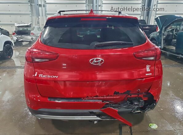 KM8J3CAL5MU330099 2021 HYUNDAI TUCSON Red Widok z tyłu