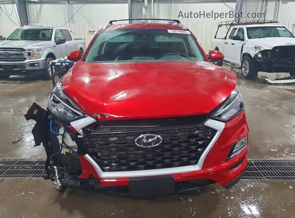 KM8J3CAL5MU330099 2021 HYUNDAI TUCSON Red Widok z przodu