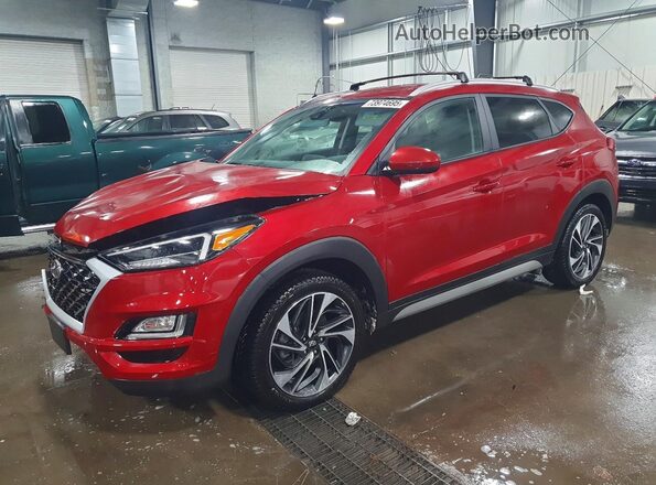 KM8J3CAL5MU330099 2021 HYUNDAI TUCSON Red Przód lewy