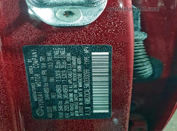 KM8J3CAL5MU330099 2021 HYUNDAI TUCSON Red Widok wnętrza 360 stopni
