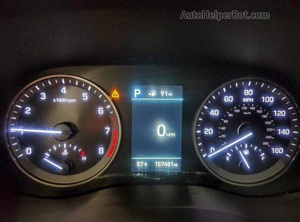KM8J3CAL7LU177708 2020 HYUNDAI TUCSON Черный Вид щитка приборов