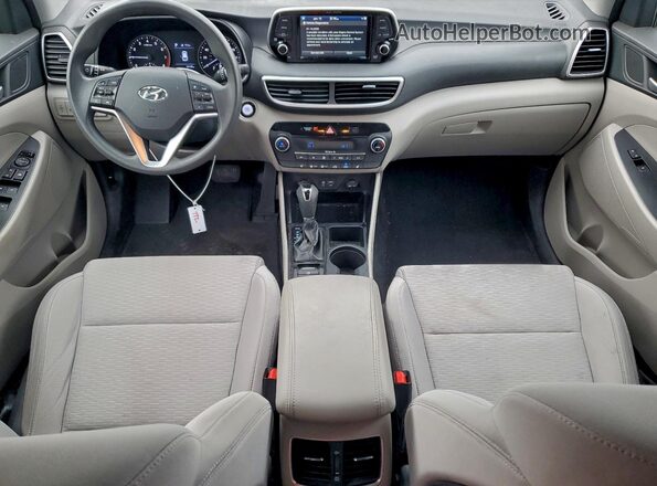 KM8J3CAL9KU904166 2019 HYUNDAI TUCSON Серебряный Вид панели приборов