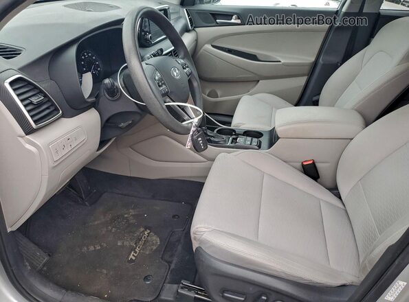 KM8J3CAL9KU904166 2019 HYUNDAI TUCSON Серебряный Вид салона спереди