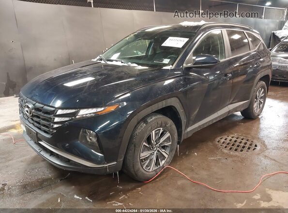 KM8JBCD13RU215540 2024 HYUNDAI TUCSON HYBRID Dark Blue Передняя левая четверть
