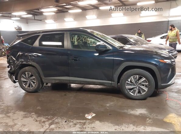 KM8JBCD13RU215540 2024 HYUNDAI TUCSON HYBRID Dark Blue Панорамный вид салона 360°