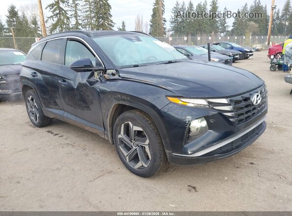 KM8JFCA18NU024795 2022 HYUNDAI TUCSON HYBRID Blue Przód prawy