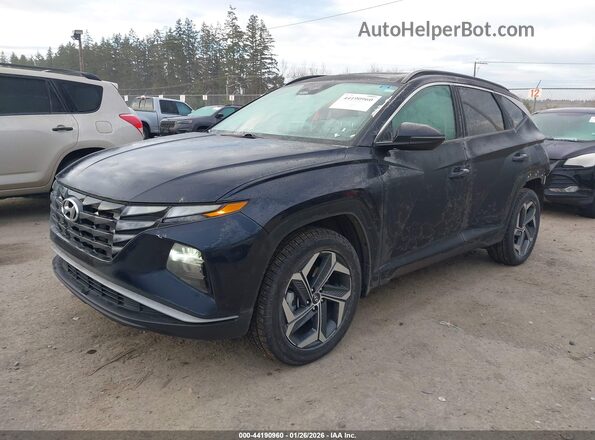 KM8JFCA18NU024795 2022 HYUNDAI TUCSON HYBRID Blue Przód lewy