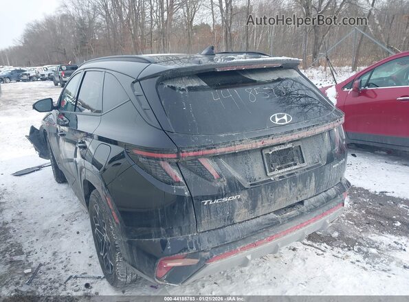 KM8JFCD17RU153144 2024 HYUNDAI TUCSON HYBRID Черный Задняя левая четверть