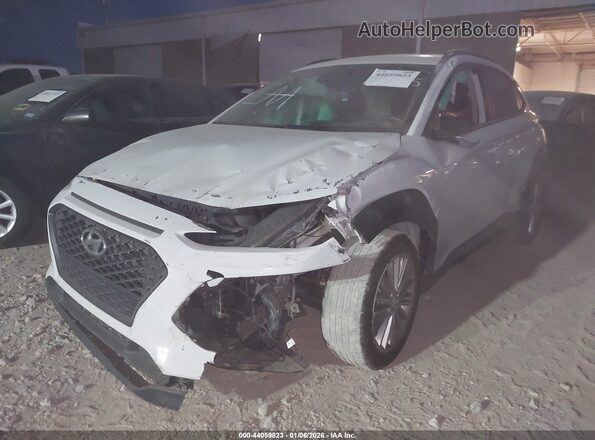 KM8K22AA4LU489405 2020 HYUNDAI KONA Белый Передняя левая четверть