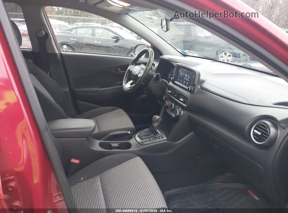 KM8K2CAA7JU077062 2018 HYUNDAI KONA Red წინა სალონის ხედი