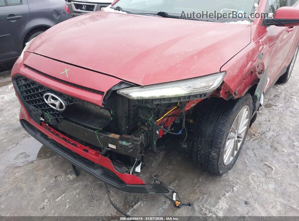 KM8K2CAA7JU077062 2018 HYUNDAI KONA Red წინა ხედი