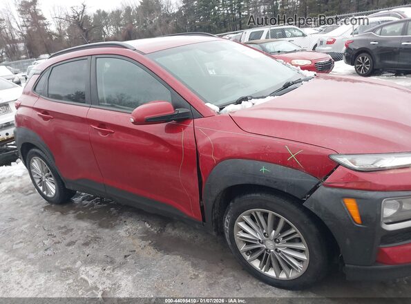 KM8K2CAA7JU077062 2018 HYUNDAI KONA Red უკანა სალონის ხედი