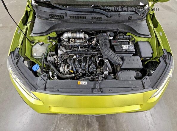 KM8K33A57LU438633 2020 HYUNDAI KONA Green Widok komory silnika