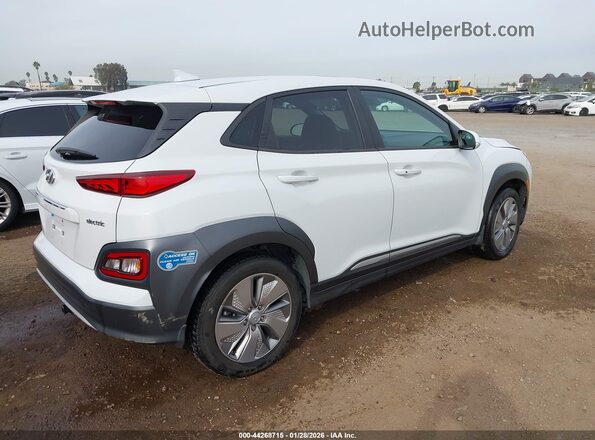 KM8K33AG3MU111441 2021 HYUNDAI KONA ELECTRIC Белый Задняя правая четверть